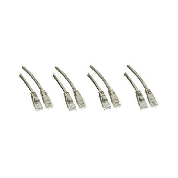 Pack of 4 14 ft Black eDragon Cat5e Ethernet Patch Cable Snagless/Molded Boot Pack of 4 14 ft Black eDragon Cat5e Ethernet Patch Cable Snagless/Molded Boot